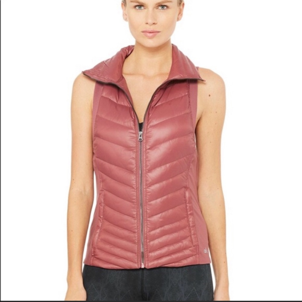 Alo Yoga Altitude Puffer Vest - Pink - S